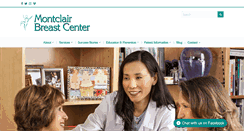 Desktop Screenshot of montclairbreastcenter.com